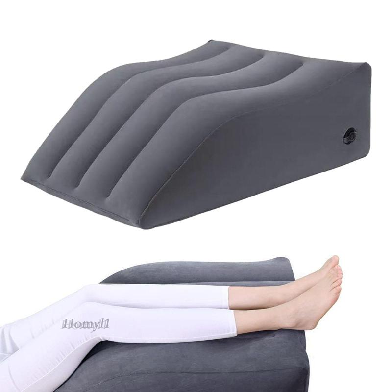 [Homyl1 ] หมอนยกขาแบบเป ่ าลมหลังส ่ วนล ่ าง Easy to Blow Leg Lift Pillow for