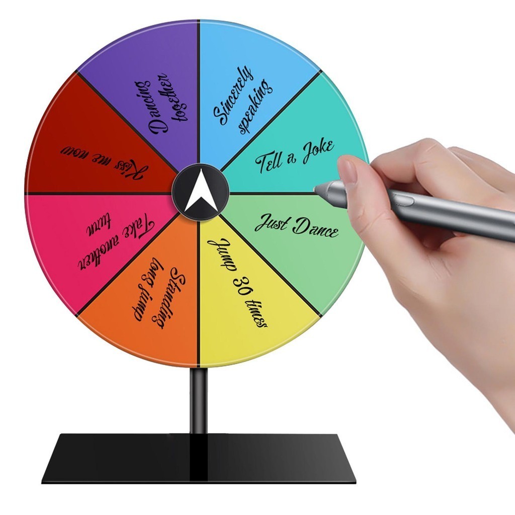 Spin Prize Wheel 8 Slots Heavy Duty Editable Spin Wheel Color Rooutlet Wheel ล้อหมุนแก้ไขได้สําหรับง