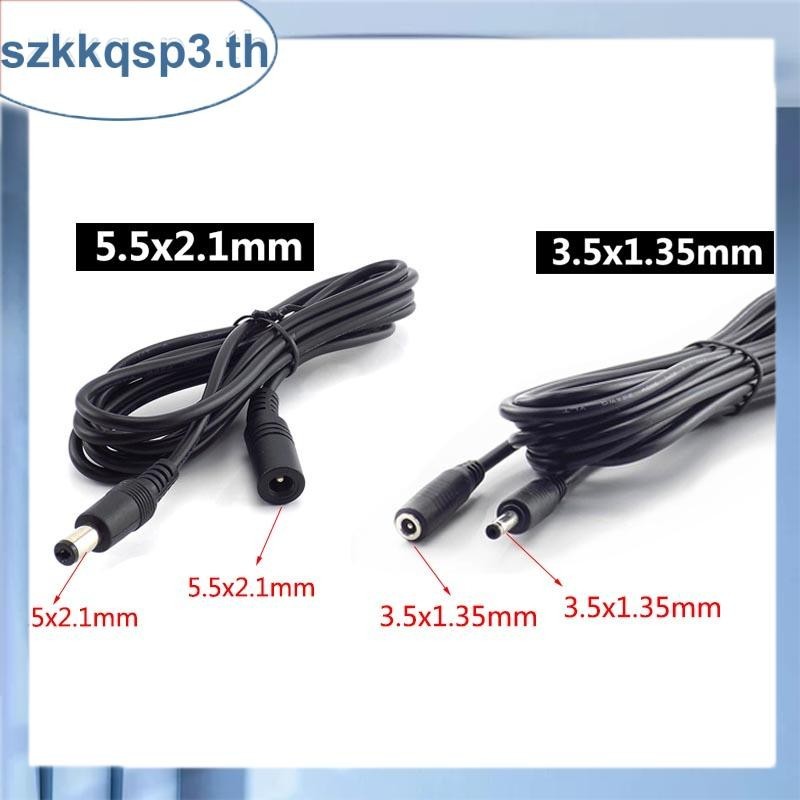 5v 2A 12V 5A 3.5x1.35 มม.แจ็คDCหญิงชายสายไฟอะแดปเตอร์จ่ายไฟสายไฟ THK3