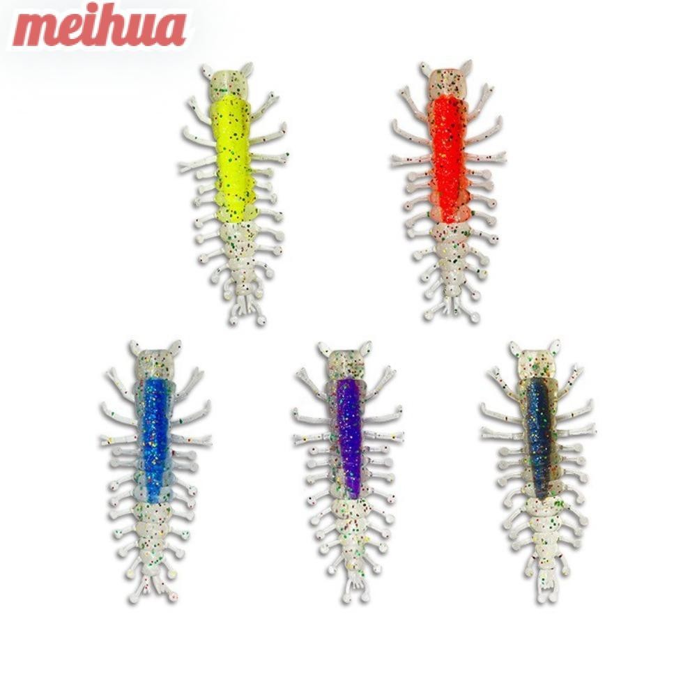 Meihua แมลงอ ่ อนเหยื ่ อตกปลาซิลิโคน 1.7g 6 ซม.เหยื ่ ออ ่ อน, Multi ขาแมลง Jigging Centipede เหยื ่ อตกปลาหนอนสําหรับตกปลา