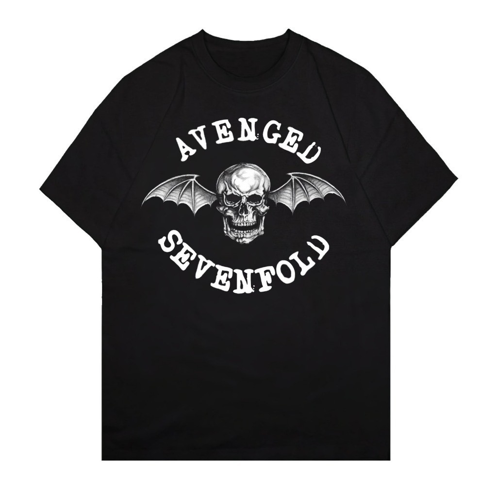❤️Avenged SEVENFOLD LOGO BAT SKULL เสื ้ อยืด | A7x | เสื ้ อยืดรัดรูป | เสื ้ อยืด Bootlag BAND | เ