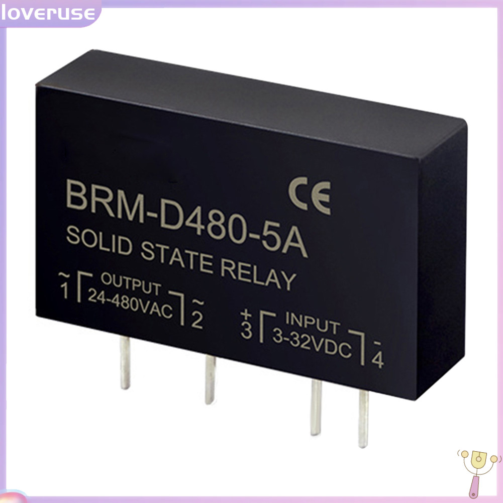 /LOV/ Brm-d480 แผงวงจรไฟฟ ้ า PCB 5A พร ้ อม Pins DC-AC Solid State Relay SSR