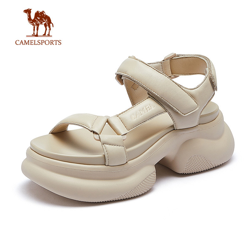 CAMEL SPORTS รองเท ้ าแตะกีฬากลางแจ ้ งใหม ่ เพิ ่ มพื ้ นรองเท ้ าหนารองเท ้ าชายหาดลําลองและอเนกประสงค ์