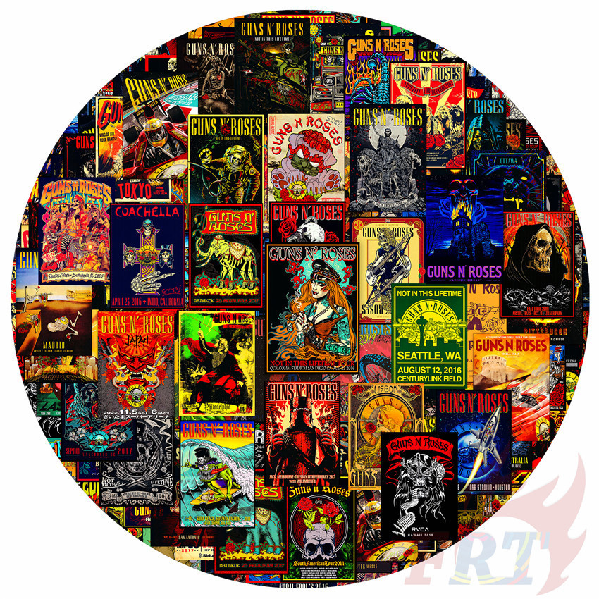 100ชิ้น/เซ็ต ❤ วงร็อค . สติ๊กเกอร์คู่มือไดอารี่ Guns N Roses Q-1 ❤ Diy แฟชั่นสมุดภาพอัลบั้มตกแต่งสติ