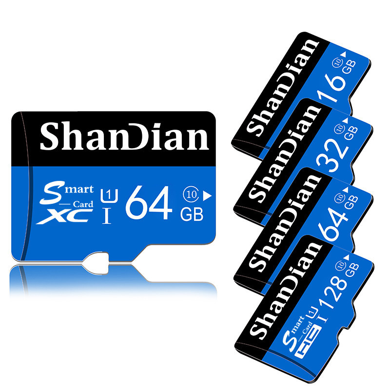 Shandian การ์ดหน่วยความจําคุณภาพสูง 128GB Class 10 การตรวจสอบภายนอก 8GB หุ่นยนต์ UAV สมาร์ทการ์ด SD 16GB กล้อง TF การ์ด 32GB Tachograph การ์ดแฟลช 64GB