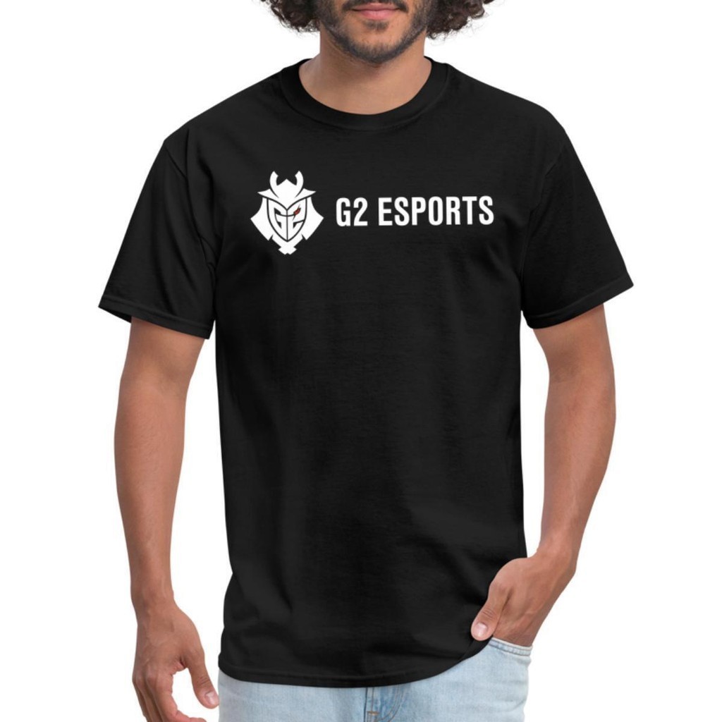 G2 Esports Logo เสื้อยืดผู้ชายสีขาว