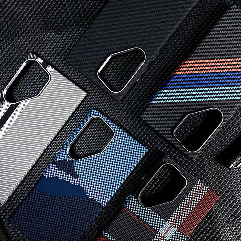 หรูหราบางคาร์บอนไฟเบอร์เนื้อ Micro Matte เคสโทรศัพท์แม่เหล็กสําหรับ Samsung S24 Ultra S24 + S24 S23 Ultra S23 Plus S23 กันกระแทก