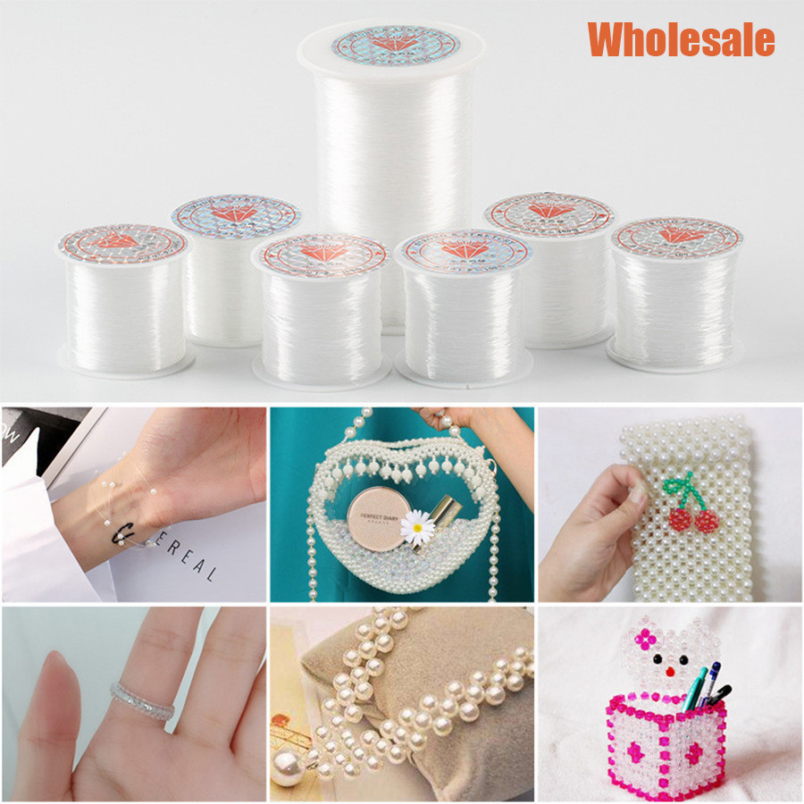 1 ม้วน 8-100 เมตรยาง String Craft DIY สายไฟสายตกปลาประดับด้วยลูกปัดโปร่งใสสร้อยคอสร้อยข้อมือเครื่องประดับผลการค้นหาอุปกรณ์เสริม