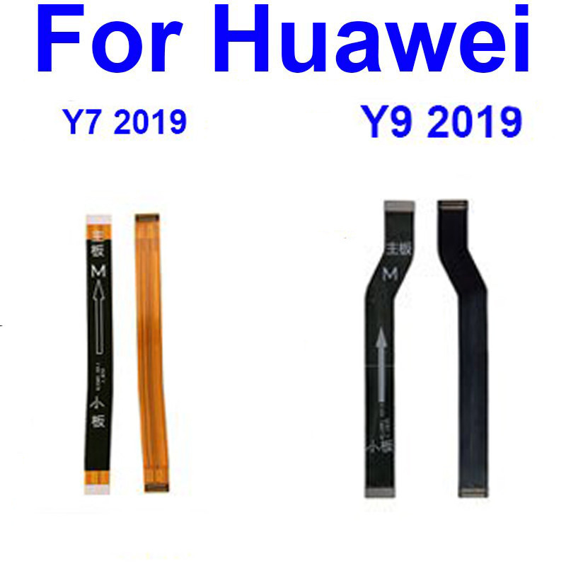 Huawei Y7 Y9 2019 เมนบอร์ดจอแอลซีดีอุปกรณ์ซ่อมที่มีความยืดหยุ่นเมนบอร์ดสายเคเบิลที่มีความยืดหยุ่น