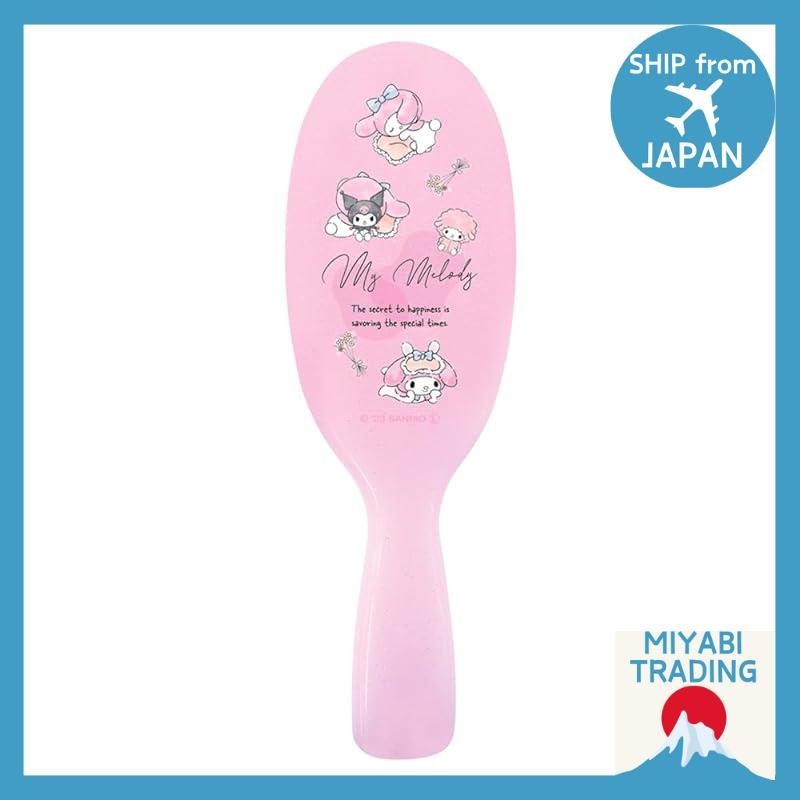 [Ship from JAPAN]Tease Factory Sanrio smooth hairbrush with handle. Fluffy My Melody design. Dimensions: H15.5×W5×D3cm. SR-5537712FM.