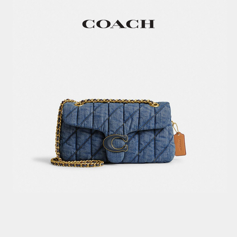 【สินค้าใหม่】 Coach/Coach Ladies Rhombus Quilting Tabby No. 26กระเป๋าสะพาย