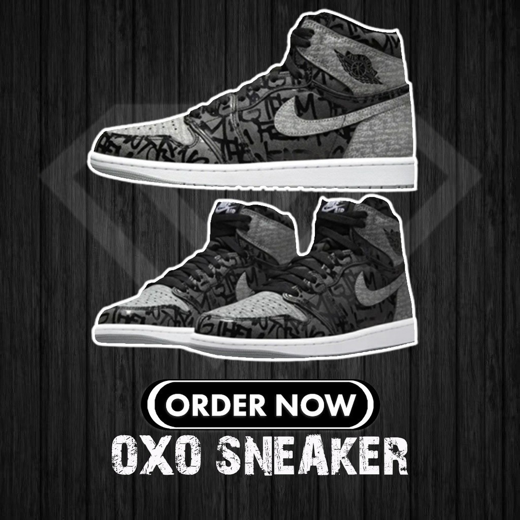 Pure Original Air A/J 1 OG Rebellionaire สีดําสีเทาชุดต้องห้าม 555088-036