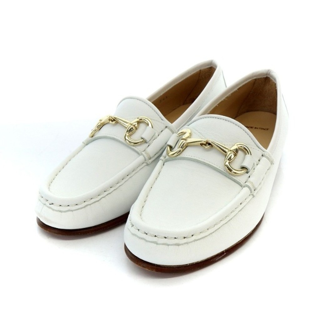 Ginza Kanematsu loafers bit leather 34.5 21.5cm Direct from Japan Secondhand