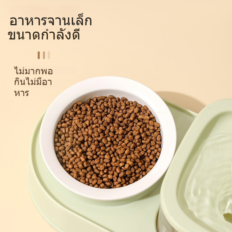 น้ำพุสัตว์เลี้ยงอัตโนมัติ 2 In 1 พร้อมชามแมวและชามหมา - รูปที่ 3