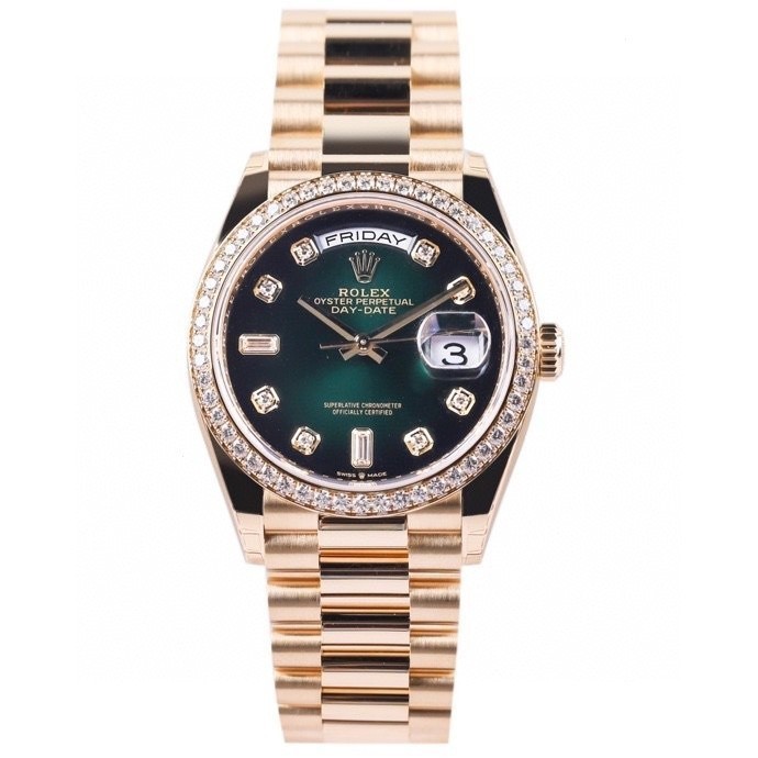 High-end สีเขียวสด Dial, xqr15 Charm ประณีตสายสแตนเลสอัตโนมัตินาฬิกาผู ้ ชาย Rol * ex Daay-Daate นาฬิกาผู ้ ชายบรรยากาศมีเสน ่ ห ์