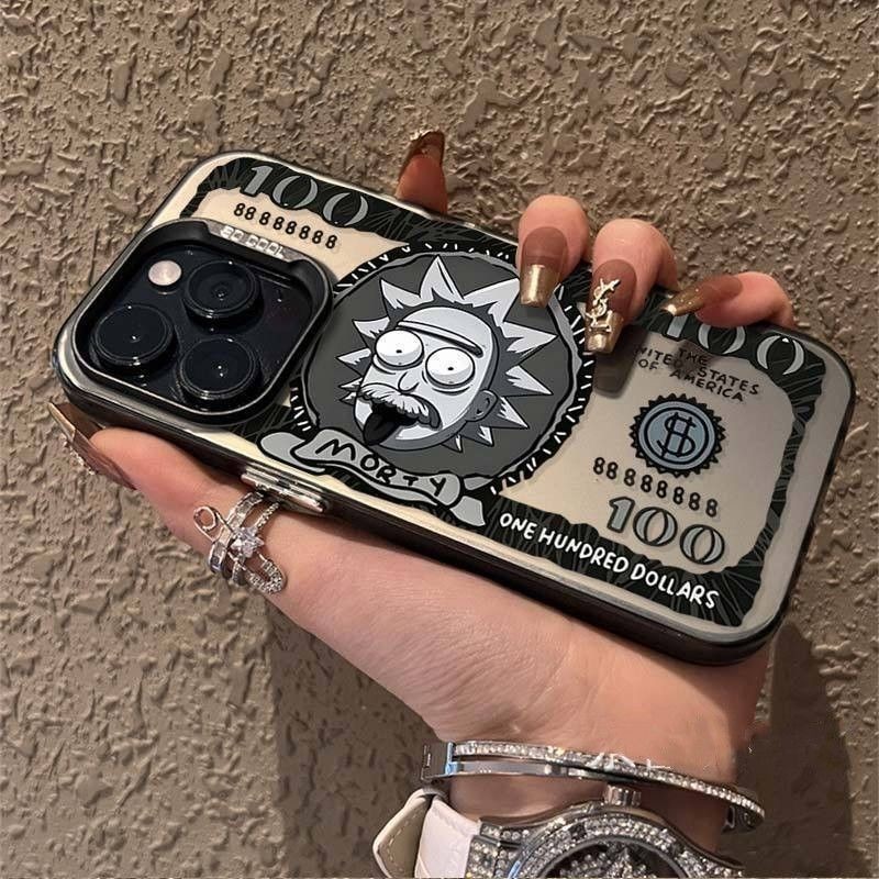ปุ ่ มโลหะธนบัตร Apple 12/13/14pro เคสโทรศัพท ์ Iphone15promax Frosted Xsmax เคสโทรศัพท ์ กันกระแทกแฟชั ่ น