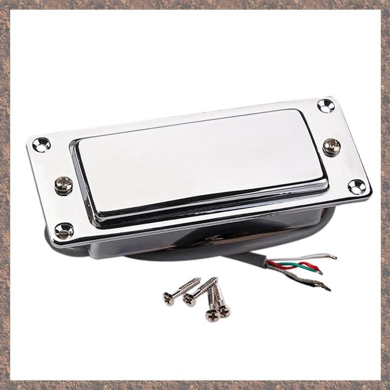 [CVOD] อัพเกรดใหม่ Silver Mini Double Coil Humbucker กีตาร์ไฟฟ้า Pickup ปิดกีตาร์ Pickup