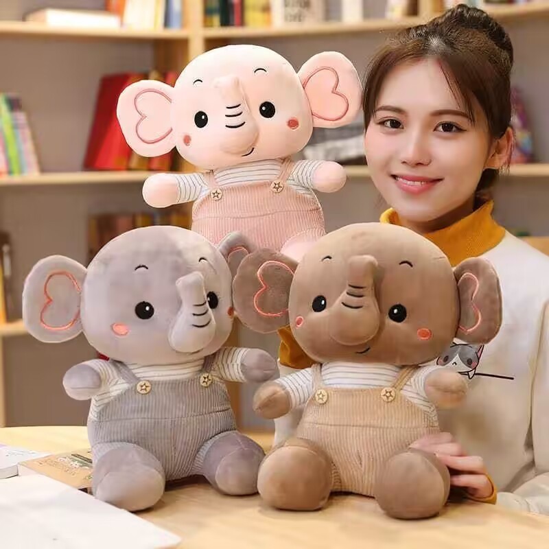ช้างของเล่นตุ๊กตาผ้าตุ๊กตาของขวัญคว้าเครื่องตุ๊กตาเล็กๆน้อยๆเด็กของขวัญวันเกิด