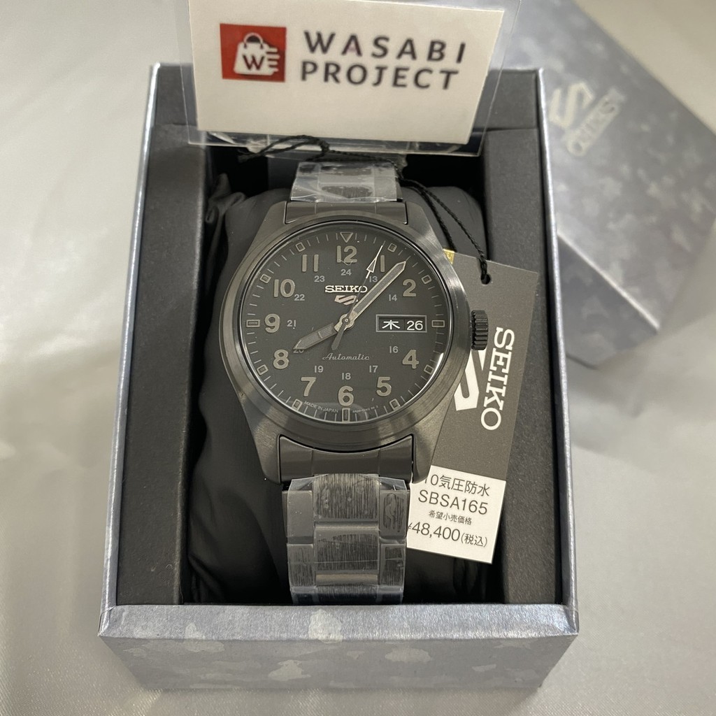 [Authentic★Direct from Japan] SEIKO SBSA165 Unused 5 SPORTS Automatic Hardlex Black SS Men Wrist watch นาฬิกาข้อมือ
