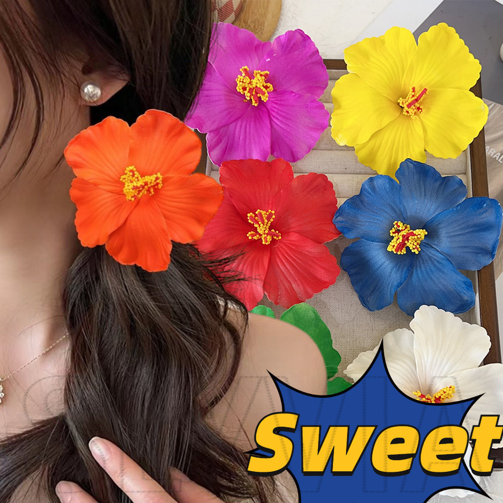 Hawaiian Boho Style  Artificial flower Hair Clip