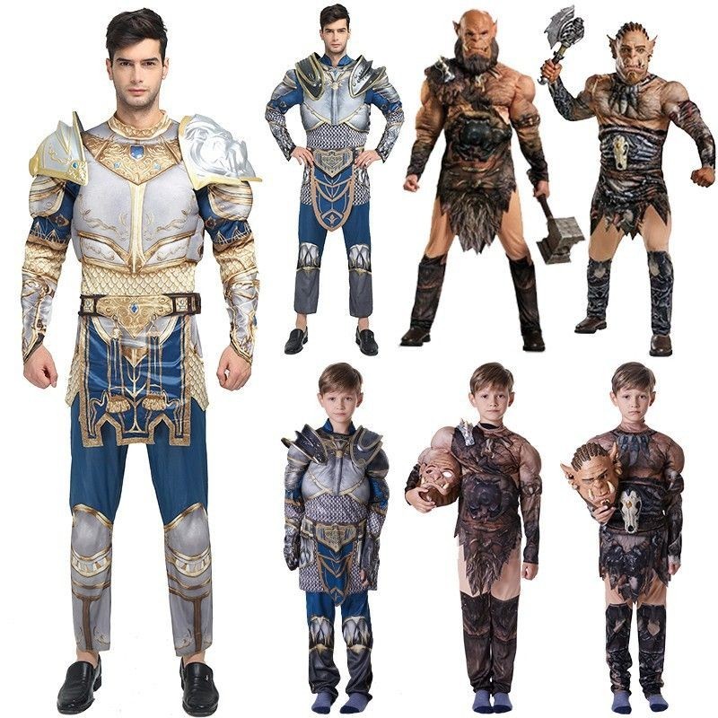 1:1Cosplay Armor World of Warcraft Man King Gladiator, King Prince Costume Warrior Clothes