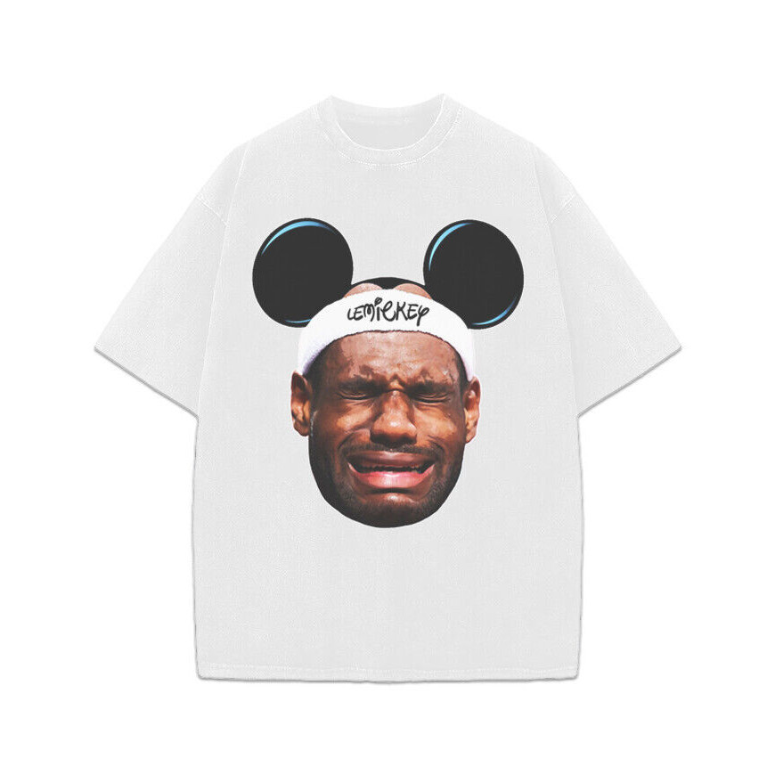 Lebron James Crying Bubble Ship Lebron Hater Graphic เสื้อยืดตลก