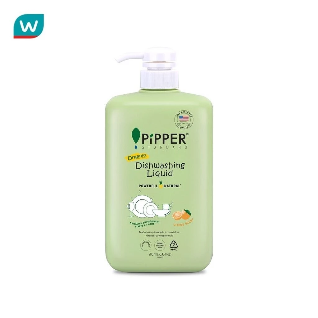 Pipper พิพเพอร์ สแตนดาร์ด ผลิตภัณฑ์ล้างจาน กลิ่นซิตรัส 900 มล.