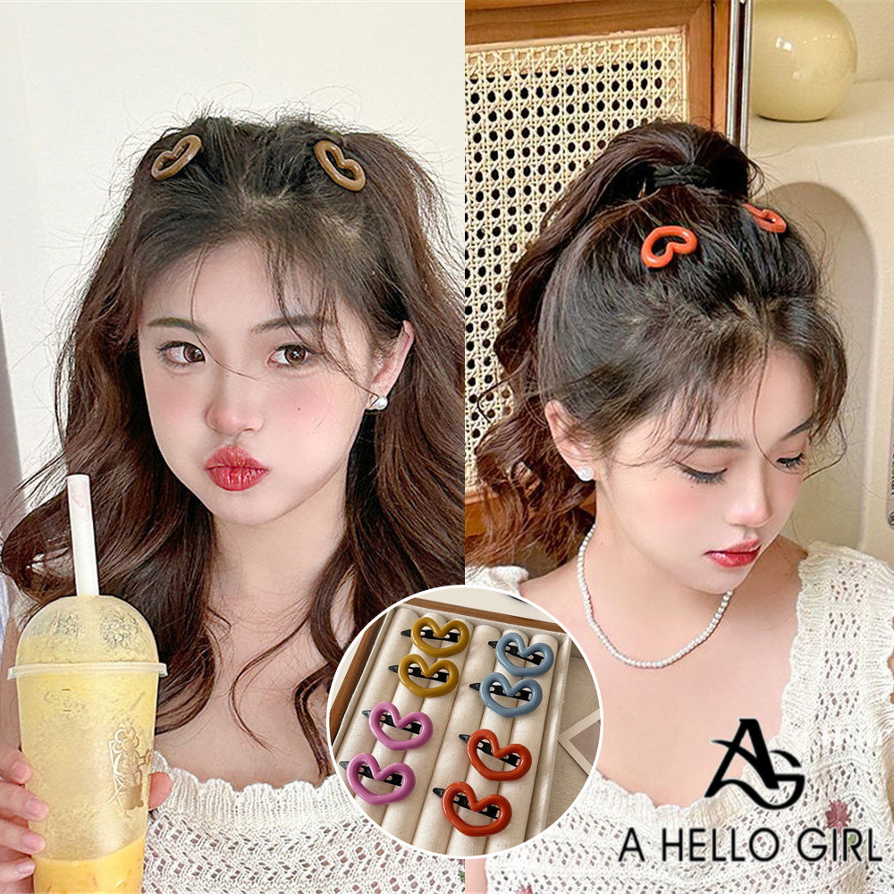 A HELLO GIRL Love Morandi กิ๊บติดผมหน้าผาก กิ๊บปากเป็ด อเนกประสงค์ สําหรับผู้หญิง