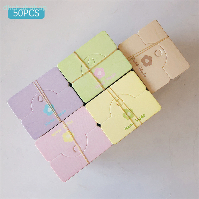 [DKC] 50pcs ดอกไม้สี Hairpins กระดาษแข็งเครื่องประดับบรรจุภัณฑ์ถุงการ์ดกระดาษการ์ดการ์ดสร้อยคอสร้อยข้อมือต่างหูกระดาษแข็ง combedค