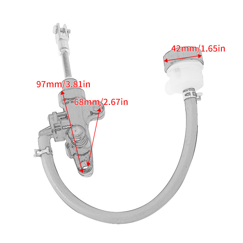 ด้านหลังกระบอกเบรคซ้ายขวาคลัทช์คันโยกเบรคปั๊มสําหรับ Yamaha FJ600 FJ1100 FJ1200 FJR1300 FZ600 FZ750