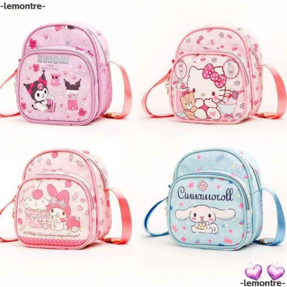 Lemontre กระเป๋าสะพายไหล่ กระเป๋าใส่โทรศัพท์มือถือ ลายการ์ตูน Melody Cinnamon สําหรับเด็กผู้หญิง
