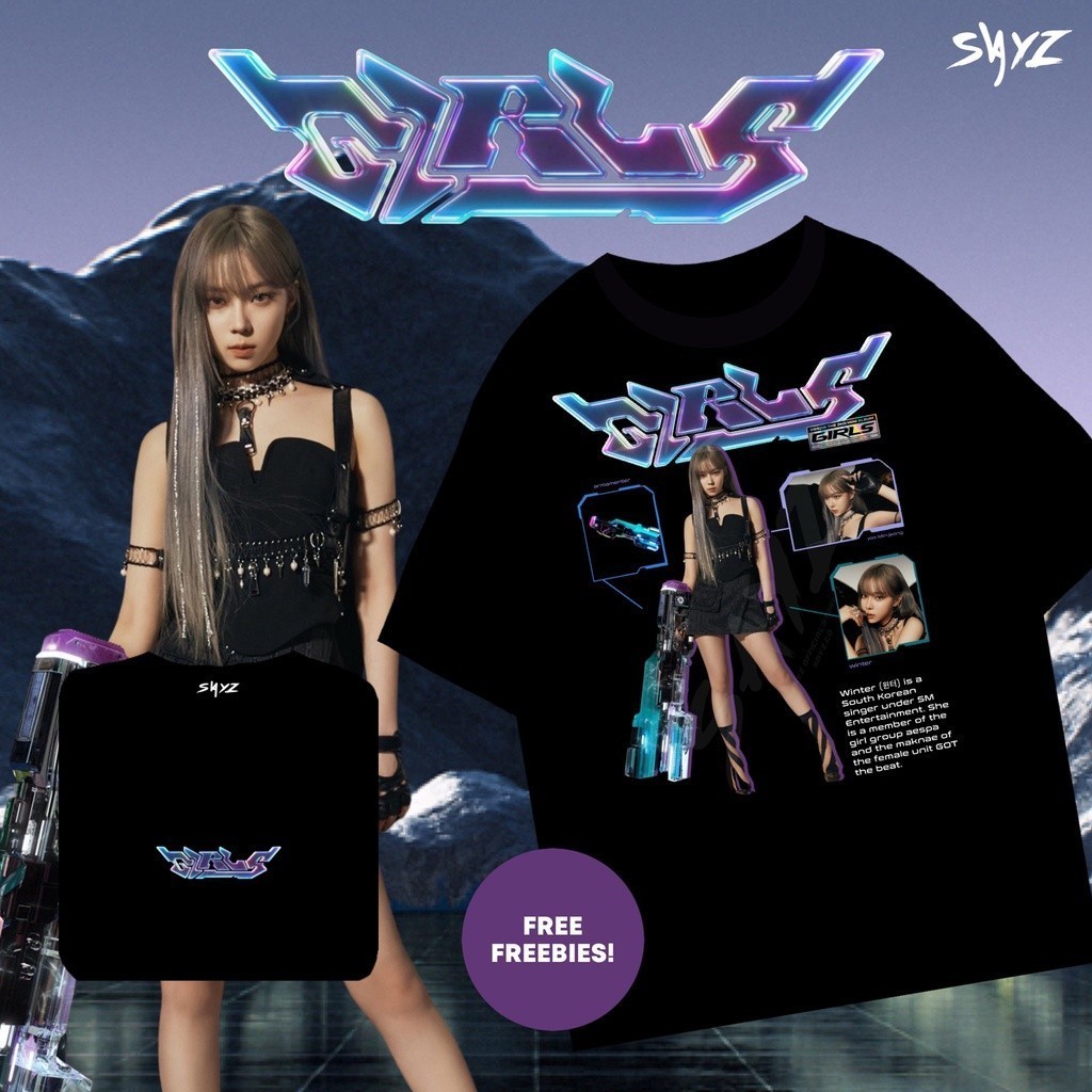 T-Shirtพร้อมส่ง] เสื้อยืด ลาย Aespa สําหรับเด็กผู้หญิง | Karina Giselle Ningning เสื้อกันหนาว | ชุด 