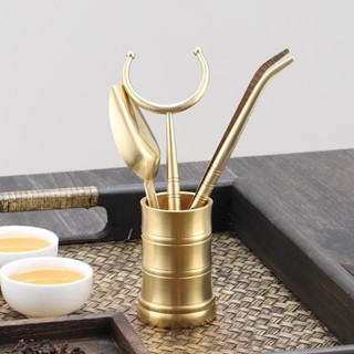 ทองแดงบริสุทธิ์พิธีชงชาสุภาพบุรุษคลิปชาครัวเรือนชุดน้ําชาการ…