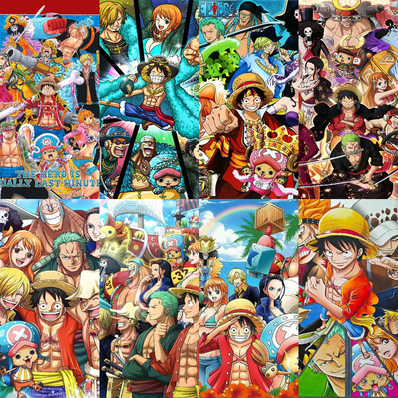 [KS] One piece 5d ภาพวาดเพชรเพชรเต็มรูปแบบห้องนั่งเล่น PasteDiamond Cross Stitch ห้องนอนห้องรับประทานอาหารเพชรเย็บปักถักร้อยตกแต่งบ้าน 30x40 ซม./40x50 ซม./50x60 ซม.