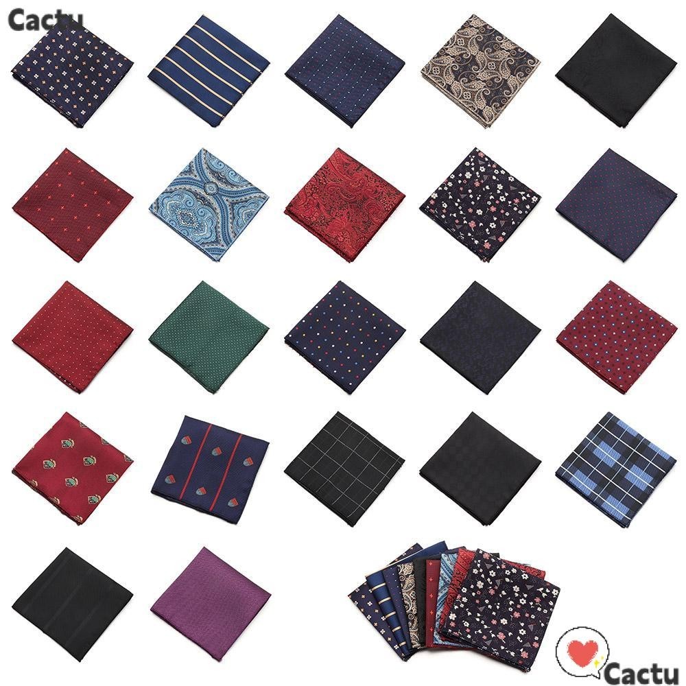 Cactu ผ้าเช็ดหน้าผู้ชาย แฟชั่น Paisley Pocket square Hankies