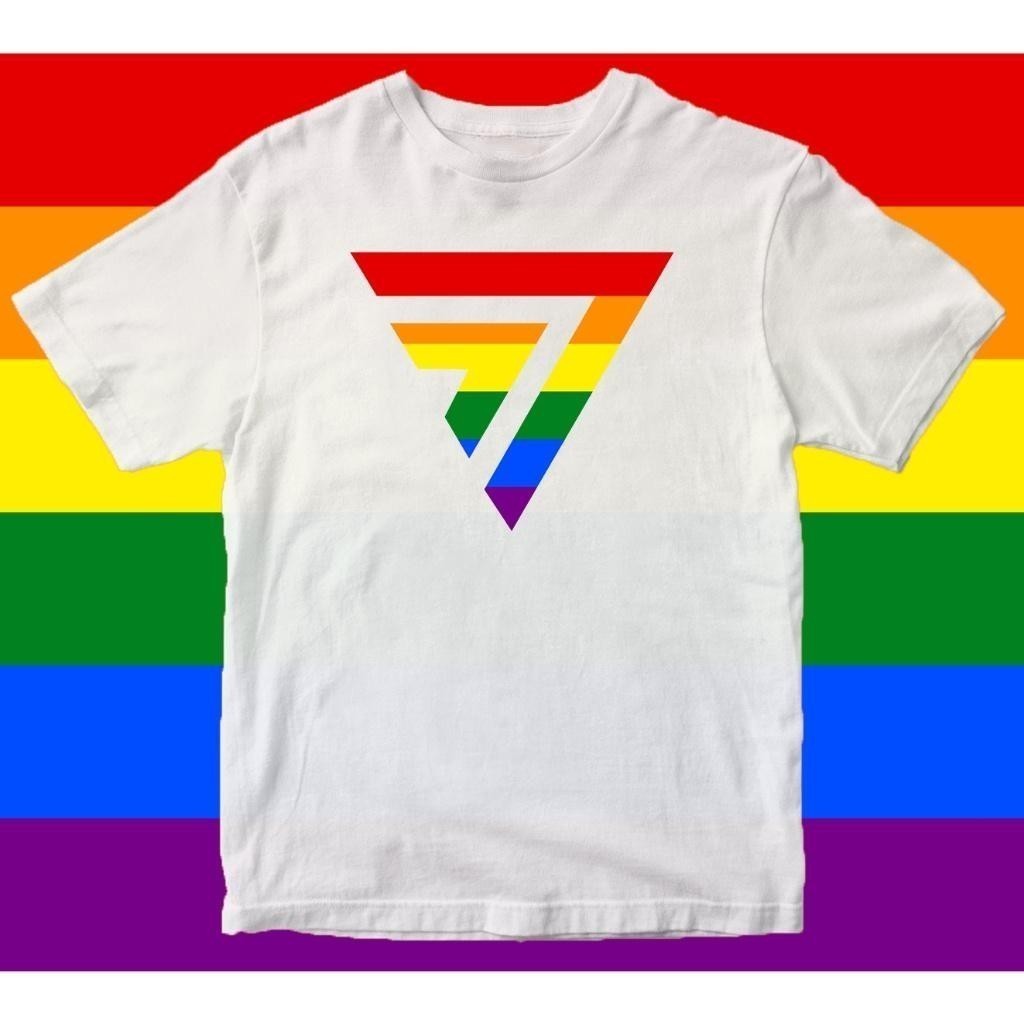 [พร้อมส่ง]🏳️‍🌈 Pride Month🏳️‍🌈 Lgbtแขนสั้น เสื้อยื oversize ธรรมดา สินค้ามาใหม่ สีขาว หลวม สไตล์ ชุด