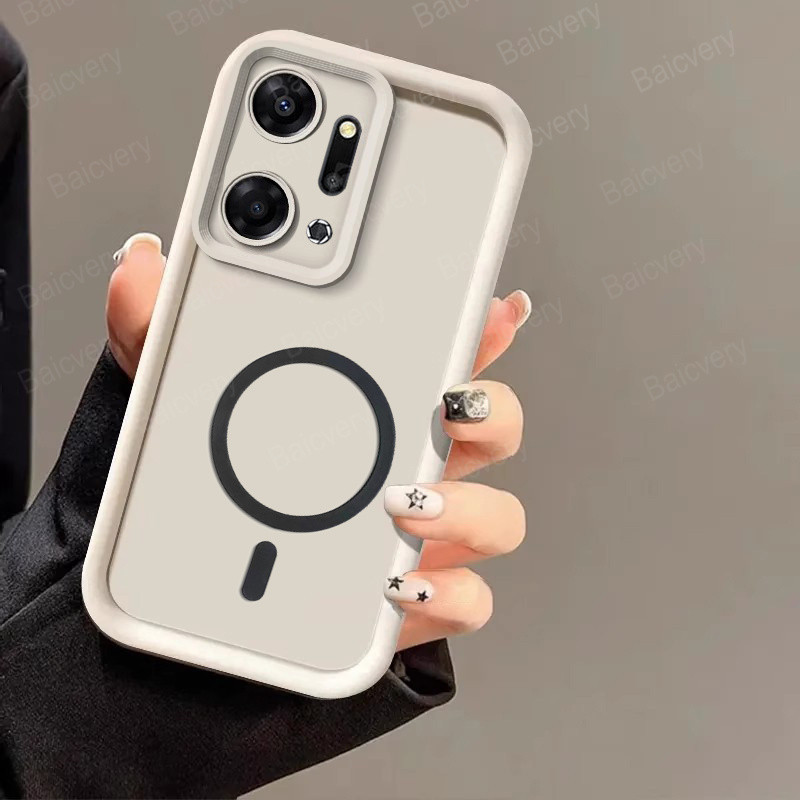 เคสโทรศัพท์ Honor X7A RKY-LX1 RKY-LX2 RKY-LX3 คุณภาพสูงแม่เหล็กไร้สายชาร์จสติกเกอร์กล้องป้องกัน Soft