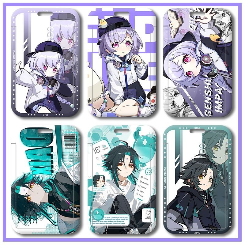 Genshin Impact นักเรียนชื่อแท็กชายหญิงที่มีอยู่ ABS กันน้ําระบุ ID Case