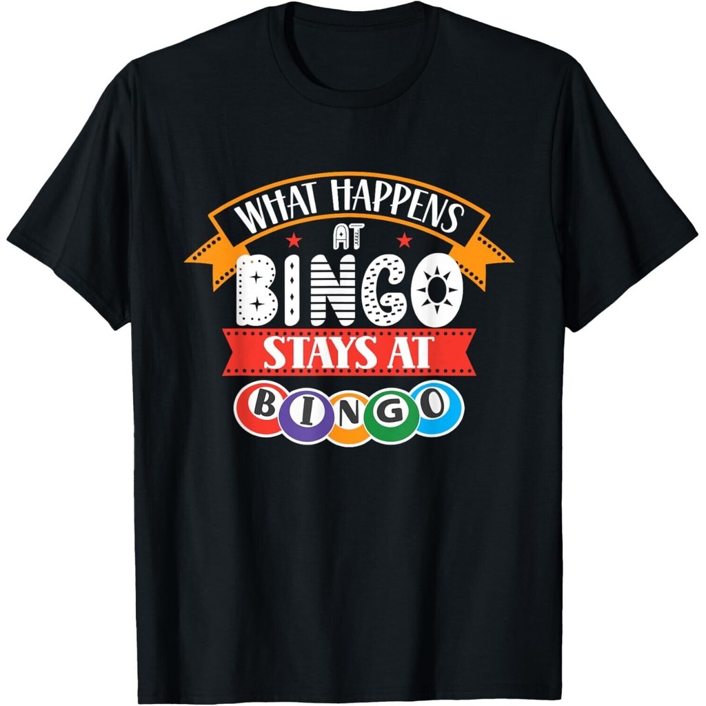 What Happens At Bingo Stays At Bingo Player Game Lover เสื้อยืด