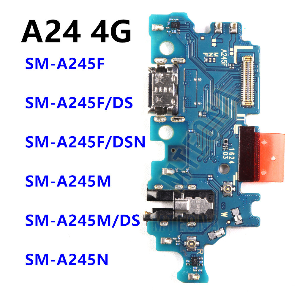 Dock USB Charger Fast ชาร์จพอร์ตเชื่อมต่อ Flex สําหรับ Samsung Galaxy A24 4G SM-A245F, SM-A245F/DS A