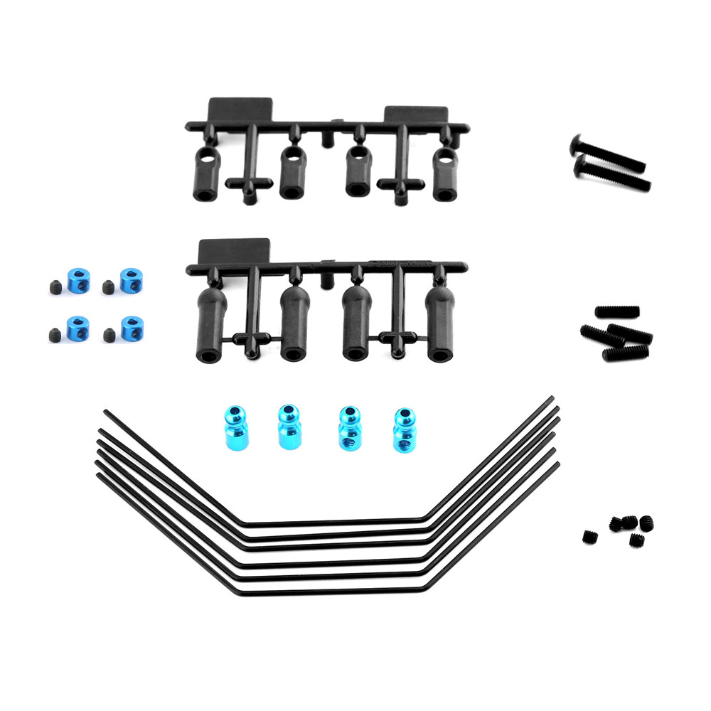 Xv-01 XV-02 โลหะด้านหน้าและด้านหลัง Sway Bar Kit Anti Roll Bar 54515 Stabilizer Rod Stopper 53827 สําหรับรถ RC TAMIYA XV01 XV02