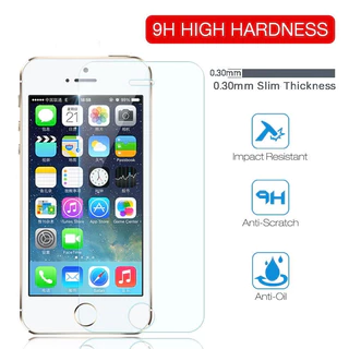 Iphone5 iPhone5S iPhoneSE 2 in 1 คลุมทั้งหมดด้านหน้ากลับ HD ฟิล์มกระจกนิรภัยใสสําหรับ iPhone 5s 5 SE 2016 Anti-Fingerprints โทรศัพท์ป้องกันหน้าจอ