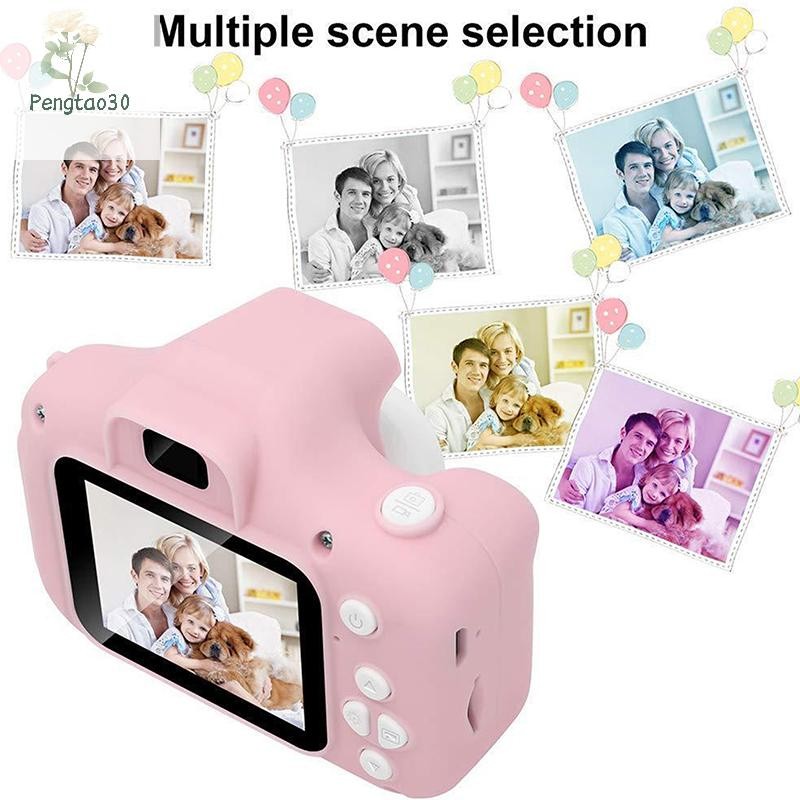 [Eao] Mini Children Camera X2 Digital Vintage Camera ของเล่นเพื่อการศึกษาเด็กโปรเจคเตอร์กล้องวิดีโอการถ่ายภาพกลางแจ้งของเล่นของขวัญ [TH]