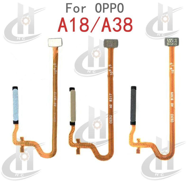 ลายนิ้วมือ Touch Sensor Finger Power Switch ON OFF ปุ่มด้านข้าง Key Flex สําหรับ OPPO A18 / A38 CPH2591 CPH2579