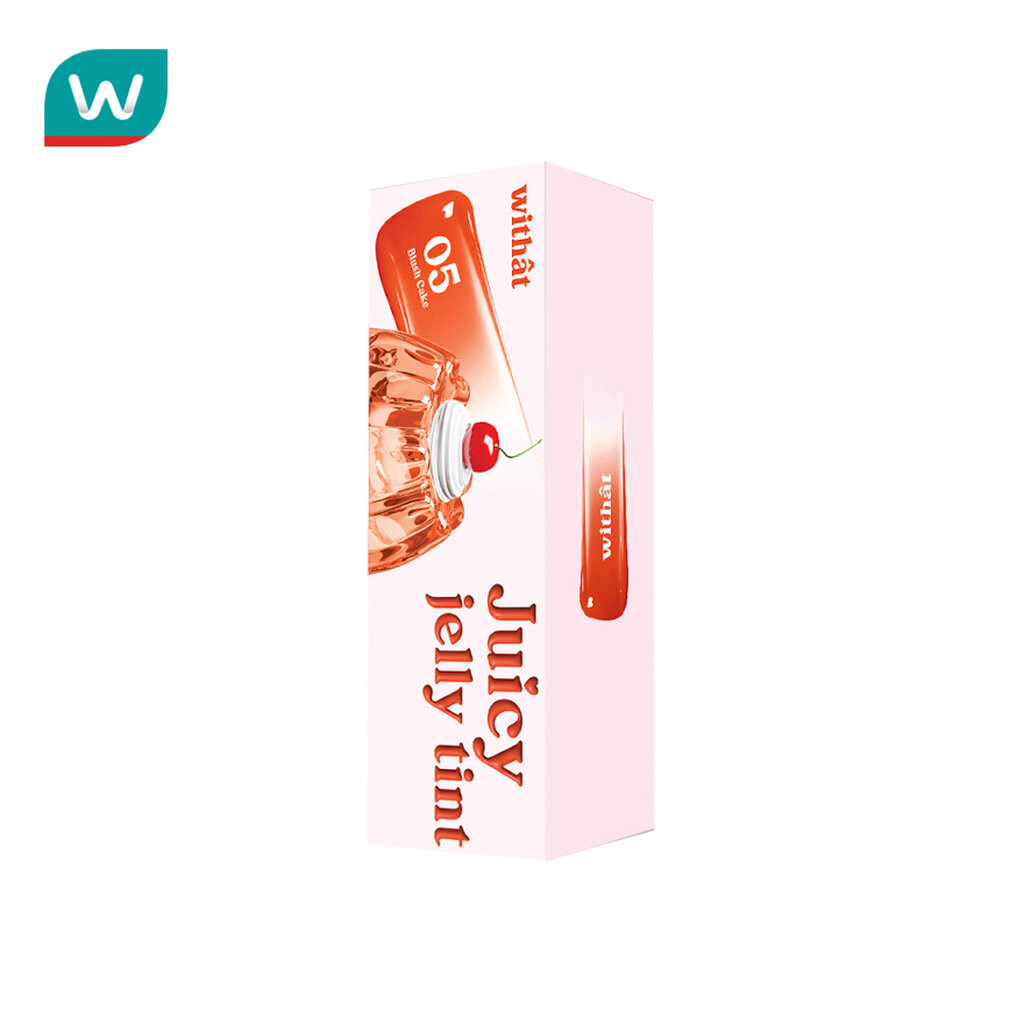 Withat วิทแทท จุ๊ซซี่ เจลลี่ ลิป ทินท์ 4.5มล. 05 บลัช เค้ก