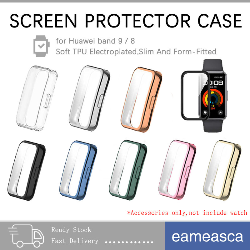 กรณีป้องกัน TPU for Huawei Band 10 8 9 / 10 8 9 NFC สมาร์ทนาฬิกาป้องกันหน้าจอนุ่มฟิล์มกันชนอุปกรณ์เสริม