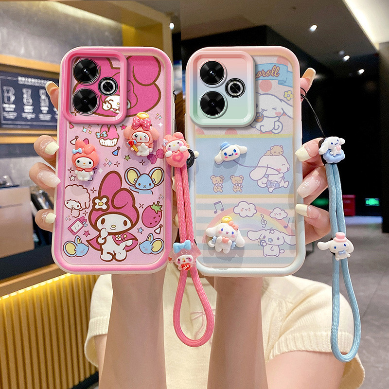 เคส  redmi 13 case poco m6 m6 plus 5g เคสโทรศัพท์ตุ๊กตา 3D น่ารักสําหรับ case poco m6 m6 plus 5g cov