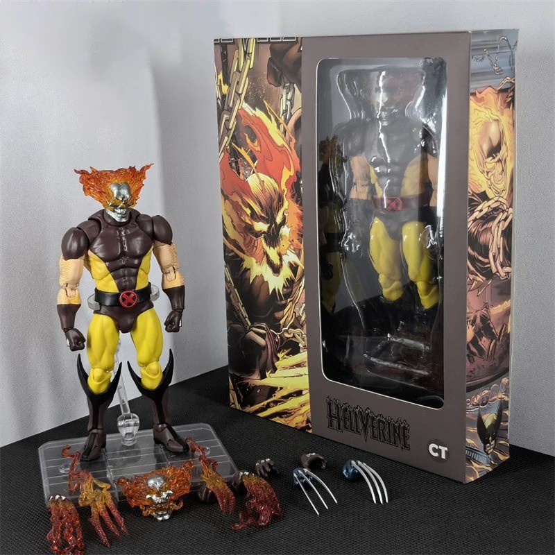 Ct ของเล่น Hellverine รูป Wolverine Mafex 096 138 X-Men อะนิเมะ Action Figure Figurine รูปปั้น Collectio ที่กําหนดเองของเล่นของขวัญ