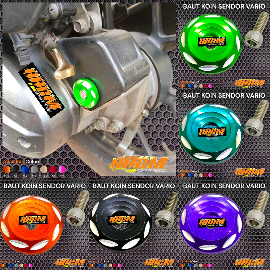 เซ็นเซอร์เรือนไมล์หลัง สลักเกลียวเหรียญ Vario 125 150 อลูมิเนียม CNC