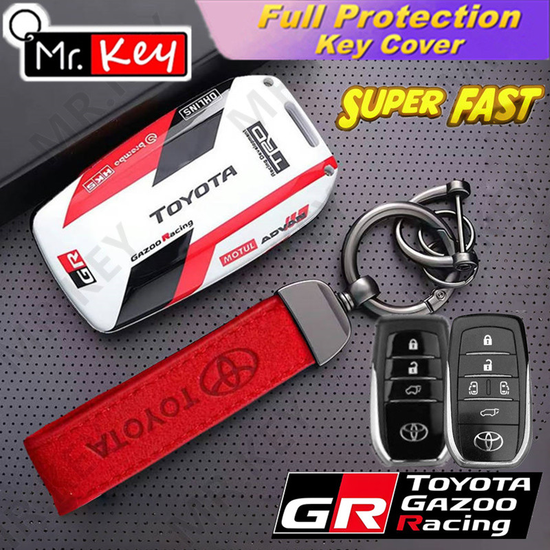 [Mr.Key] Toyota GR TRD Remote Fob Case สําหรับ Alphard PREVIA Voxy Noah Esquire Harrier Sienna Fortuner